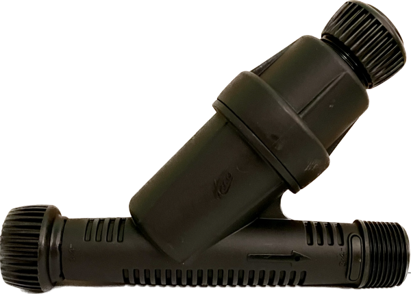 Druckminderer-​​Filterkombination 3/4" IG x AG 1,8 bar / Edelstahlfiltersieb mit 120Mesh / 125Micron